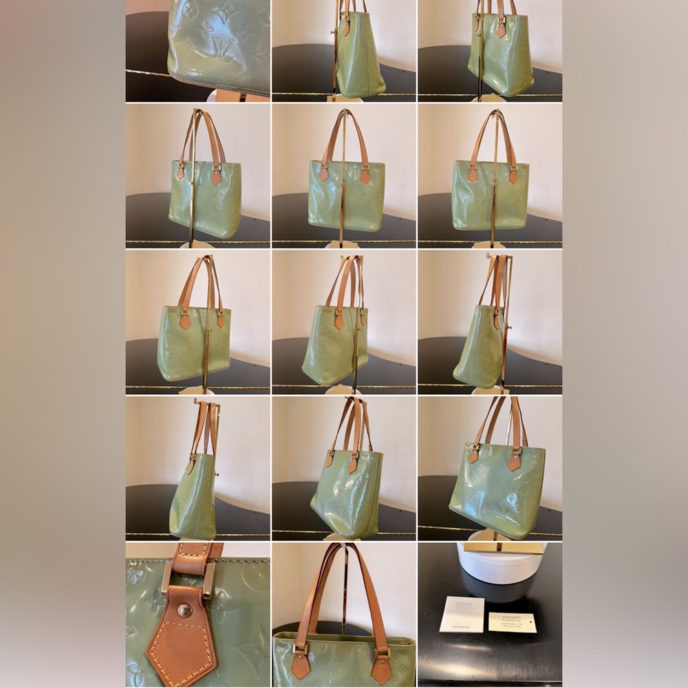 Louis Vuitton RARE Vintage Retro Luxury Minimalist Authentic Vernis Houston Bag - Picture 12 of 17